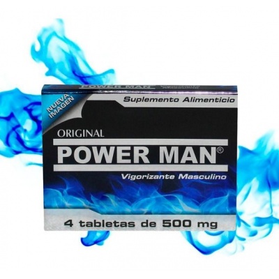 Pastilla Power Man PKT 4 pzas.